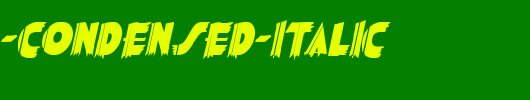 Poster-Condensed-Italic_英文字体