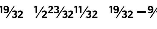 PoynterAgate-RegularFracOne_英文字体
