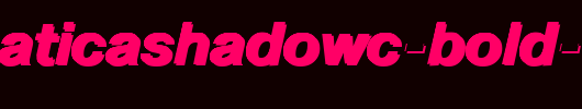 PragmaticaShadowC-Bold-Italic_英文字体