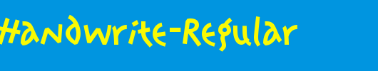Prawn-Handwrite-Regular_英文字体