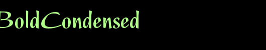 Present-BoldCondensed_英文字体