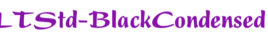 PresentLTStd-BlackCondensed_英文字体