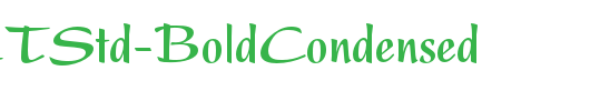 PresentLTStd-BoldCondensed_英文字体