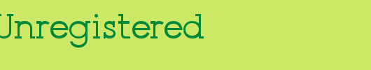 Presse-Unregistered_英文字体