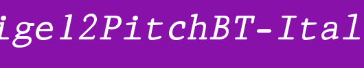 Prestige12PitchBT-Italic_英文字体