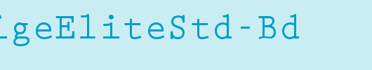 PrestigeEliteStd-Bd_英文字体