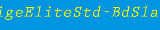 PrestigeEliteStd-BdSlanted_英文字体