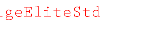 PrestigeEliteStd_英文字体