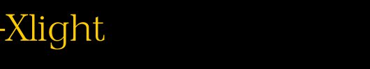 Priamo-Xlight_英文字体