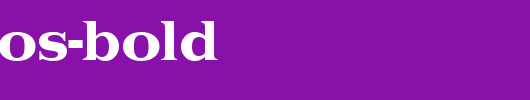 Priamos-Bold_英文字体
