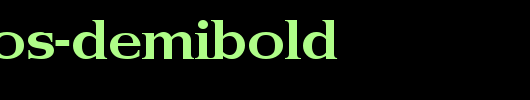 Priamos-DemiBold_英文字体