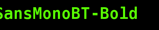PrimaSansMonoBT-Bold_英文字体