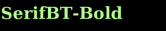 PrimaSerifBT-Bold_英文字体