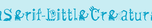 PriskaSerif-LittleCreatures_英文字体