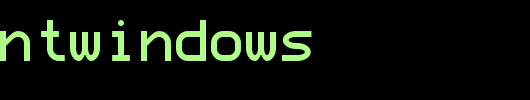 ProFontWindows_英文字体