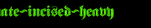Proclamate-Incised-Heavy_英文字体