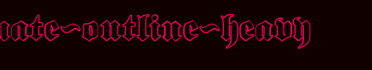 Proclamate-Outline-Heavy_英文字体