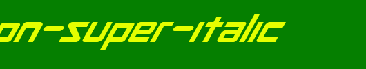 Procyon-Super-Italic.ttf