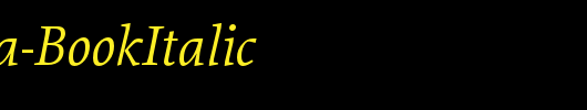 Proforma-BookItalic_英文字体