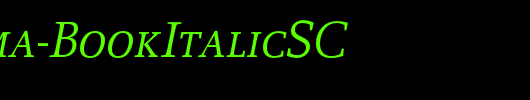 Proforma-BookItalicSC_英文字体