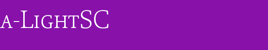 Proforma-LightSC_英文字体
