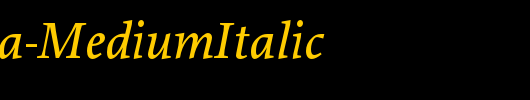 Proforma-MediumItalic_英文字体