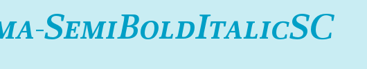 Proforma-SemiBoldItalicSC_英文字体