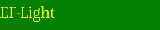 ProteusEF-Light_英文字体