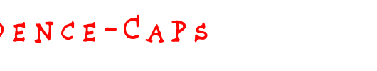 Providence-Caps_英文字体