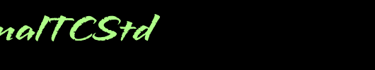 PuamanaITCStd_英文字体