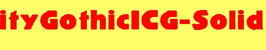 PublicityGothicICG-Solid_英文字体