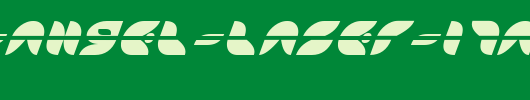Puff-Angel-Laser-Italic_英文字体