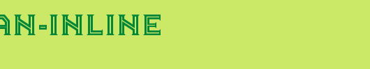 Pullman-Inline_英文字体