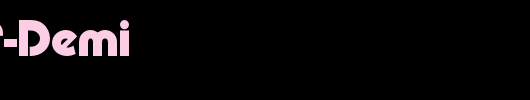 PumpEF-Demi_英文字体