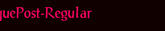 QTAntiquePost-Regular_英文字体