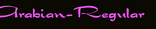 QTArabian-Regular_英文字体
