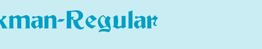 QTBeckman-Regular_英文字体