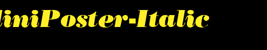 QTBodiniPoster-Italic_英文字体