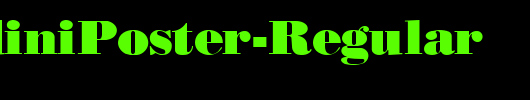 QTBodiniPoster-Regular_英文字体