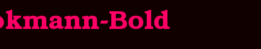 QTBookmann-Bold_英文字体