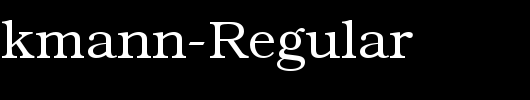 QTBookmann-Regular_英文字体