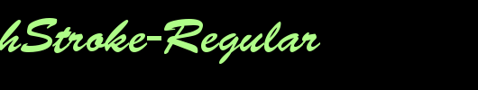 QTBrushStroke-Regular_英文字体