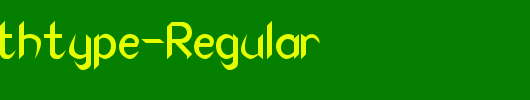 QTCanaithtype-Regular_英文字体
