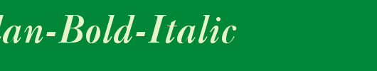 QTCaslan-Bold-Italic_英文字体