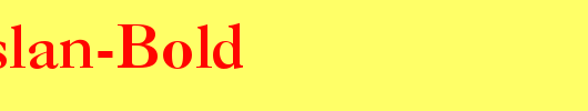 QTCaslan-Bold_英文字体