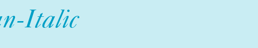 QTCaslan-Italic_英文字体