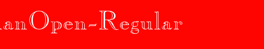 QTCaslanOpen-Regular_英文字体