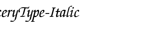 QTChanceryType-Italic_英文字体