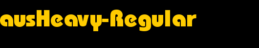 QTDoghausHeavy-Regular_英文字体