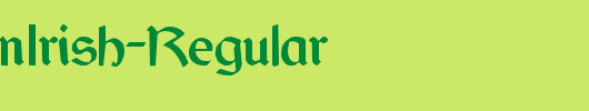 QTDublinIrish-Regular_英文字体